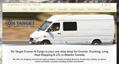 Desktop Screenshot of ontargetcourier.ca