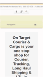Mobile Screenshot of ontargetcourier.ca